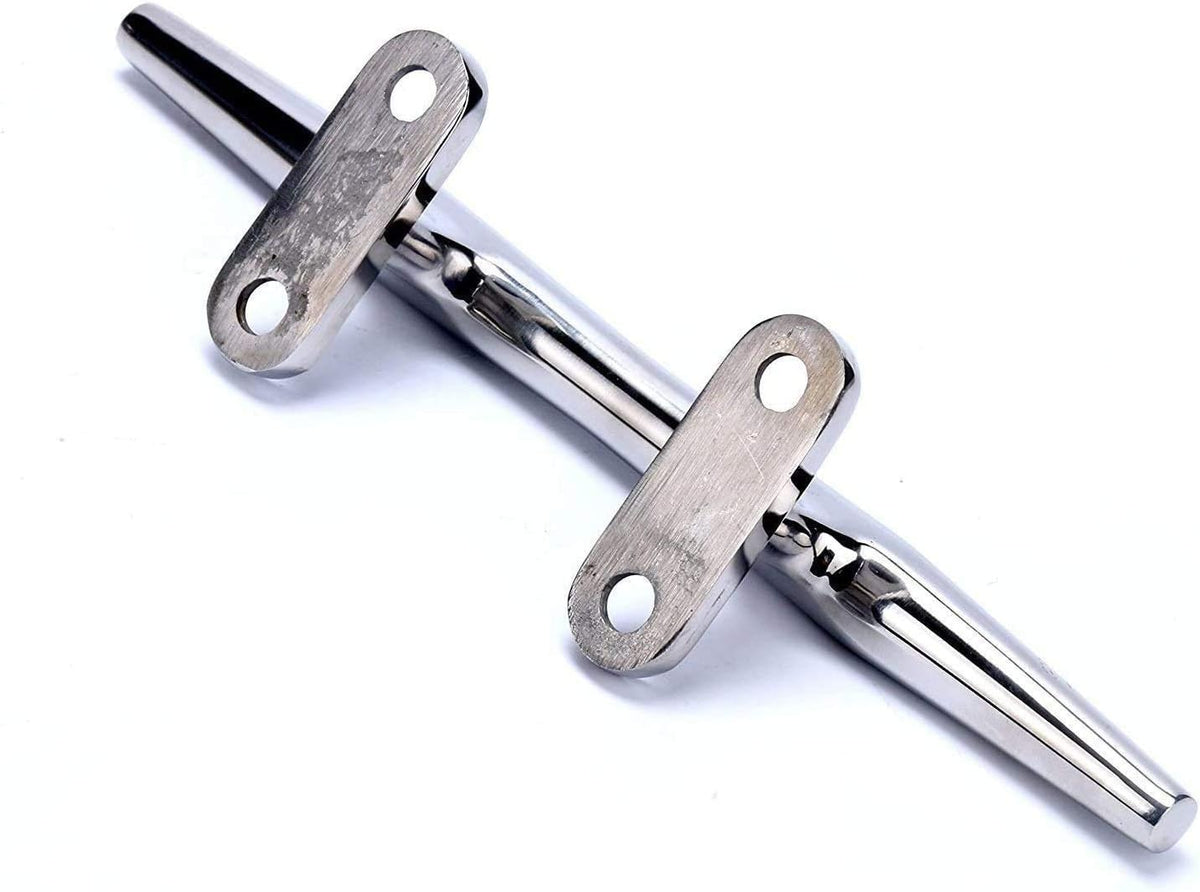 Heavy 316 Stainless Steel Dock Cleat Boat Open Base 5 inch (2PCS)