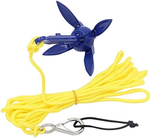 Kayak Anchor Kits 0.53lb (240g) Portable Folding Buoy Kit Canoe Raft Boat Sailboat Fishing Complete Grapnel for Small Boats, Kayaks Etc