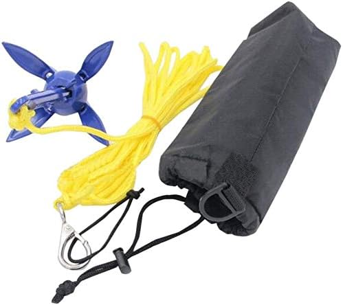 Kayak Anchor Kits 0.53lb (240g) Portable Folding Buoy Kit Canoe Raft Boat Sailboat Fishing Complete Grapnel for Small Boats, Kayaks Etc