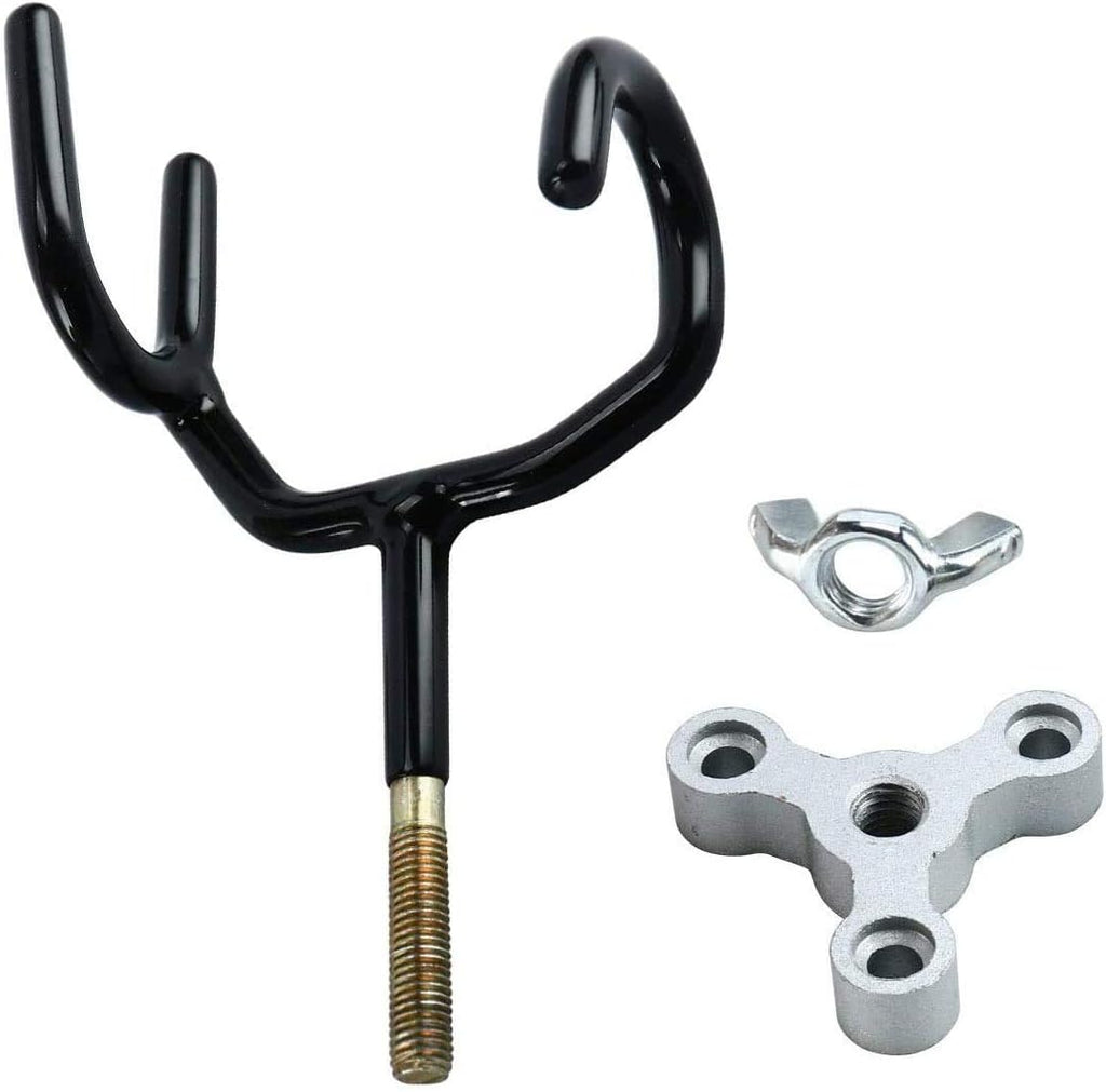 Boat Rod Holder 20 Degree Steel Wire Fishing Pole with PVC Dipped and Mounting Base(4PCS)