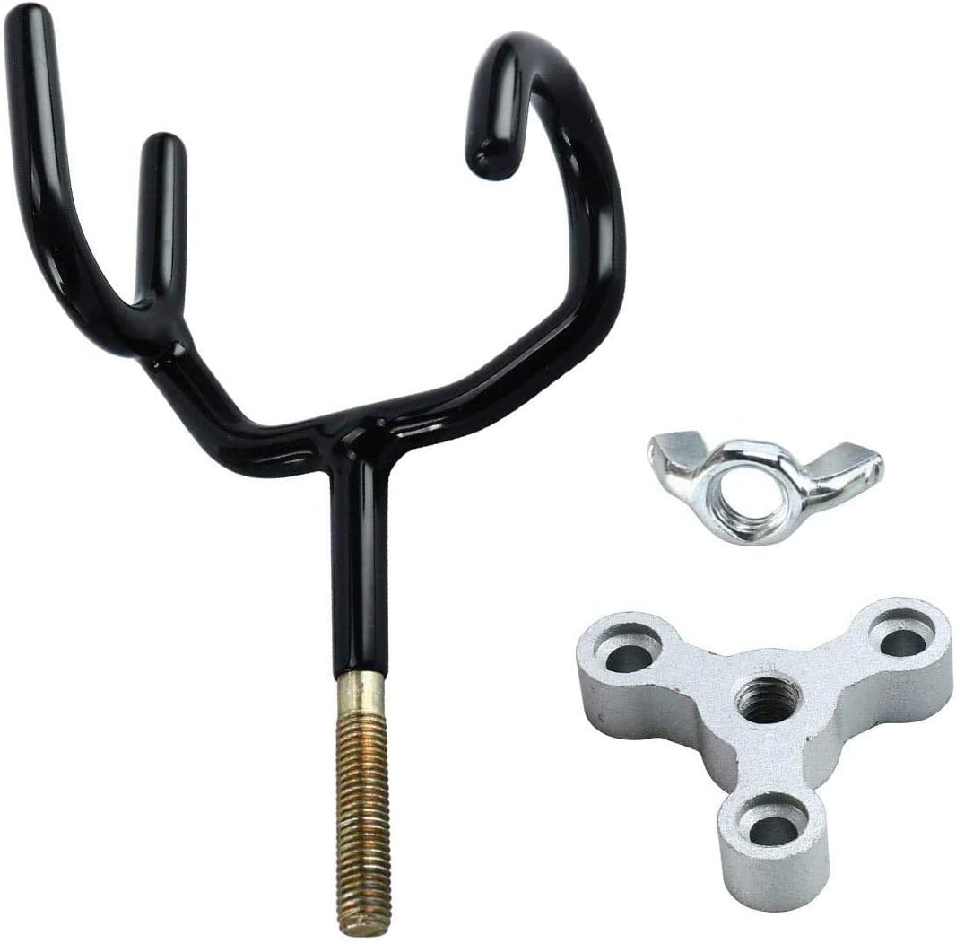 Boat Rod Holder 20 Degree Steel Wire Fishing Pole with PVC Dipped and Mounting Base(4PCS)