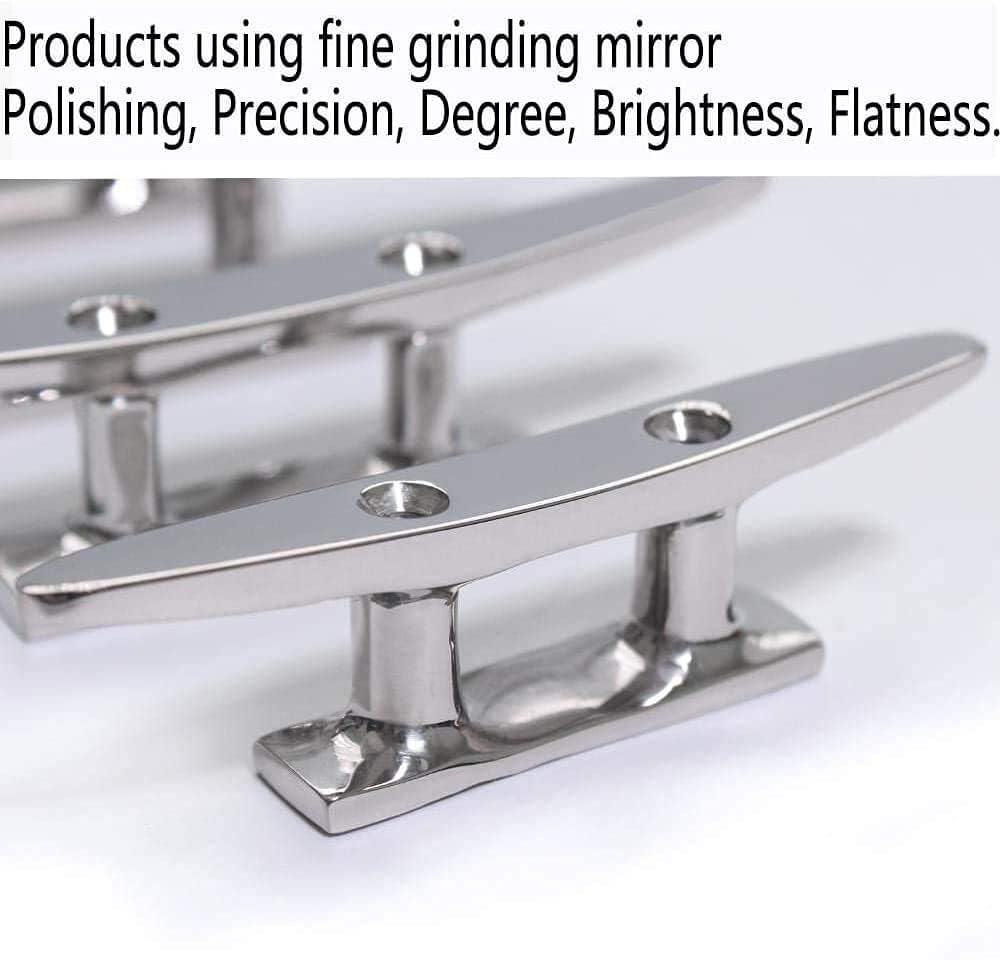 Boat Cleat 4" 316 Stainless Steel Marine Mast 2 Pcs