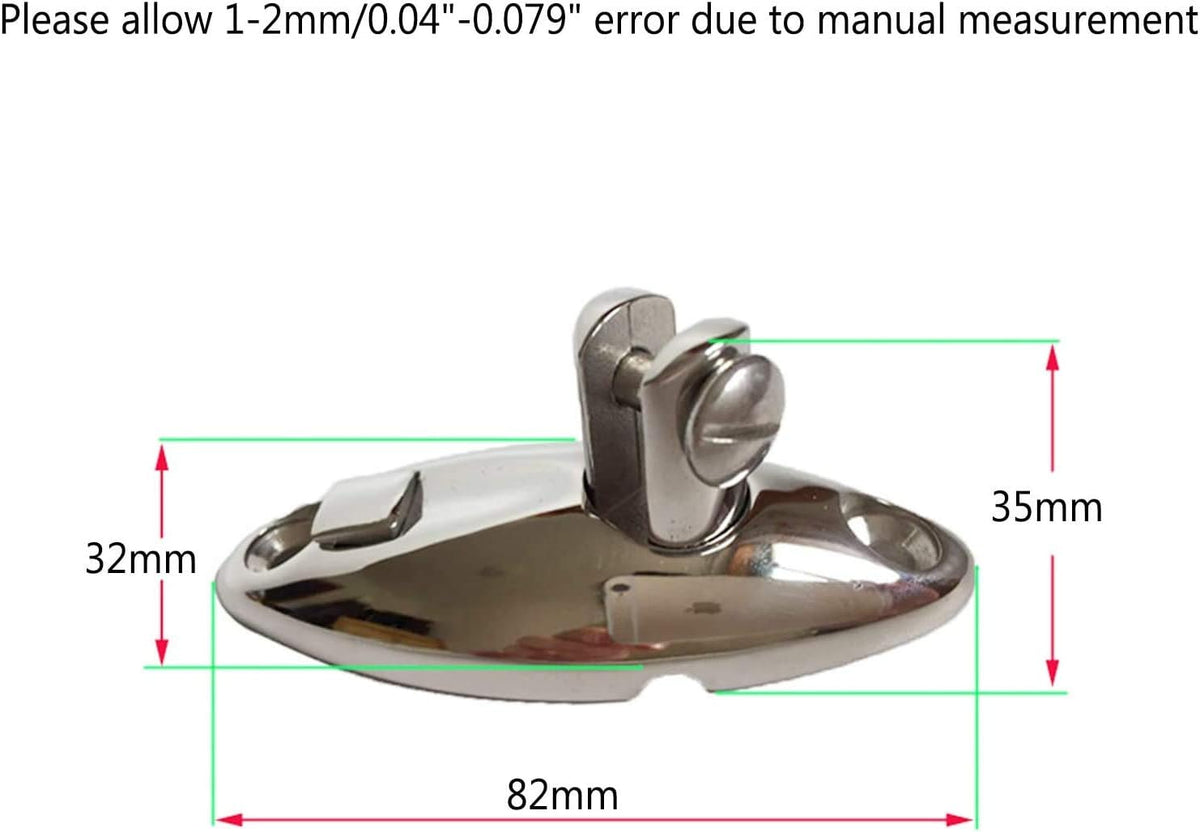 Heavy Duty 360 Degrees Swivel Quick Release Deck Hinge Side Mount 316 Stainless Steel Boat Bimini Top Hardware Without fasterneres