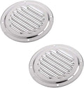 Round Louvered Vent 4" Stainless Steel Marine Boat 102mmCaravan Suit 2PCS for Yacht Accessories
