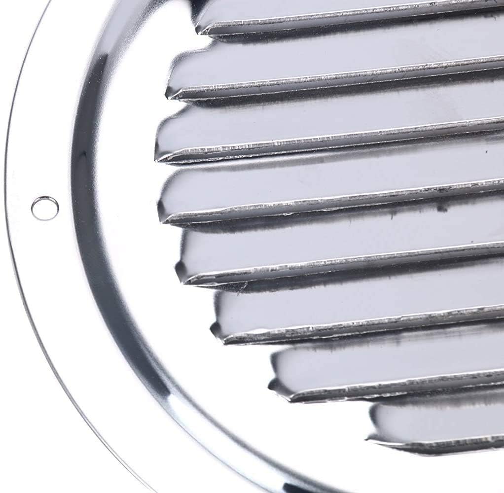 Round Louvered Vent 4" Stainless Steel Marine Boat 102mmCaravan Suit 2PCS for Yacht Accessories