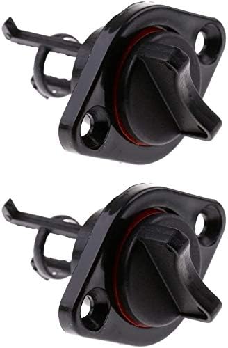 25mm 1'' Black Nylon Marine Yacht Drain Plug Bung Socket Sailing Fishing Boat Captive Screw & for Dinghy Kayak Canoes Boats Stop Water Infiltration