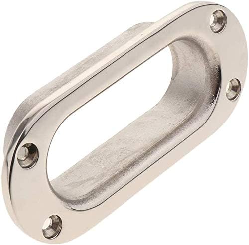 Hawse Pipe Silver Winch Cable Lead Guide Stainless Steel Rectangular Boat Fairlead for Marine Ship Yacht