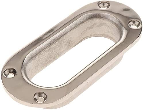 Hawse Pipe Silver Winch Cable Lead Guide Stainless Steel Rectangular Boat Fairlead for Marine Ship Yacht