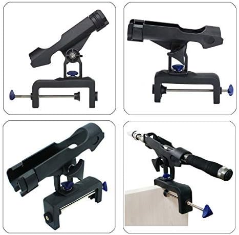 Fishing Boat Rods Holder Adjustable Raft Kayak Rod Pole Stand Bracket Mount Rest Rack Opening 360 Degree 1PCS RH-30