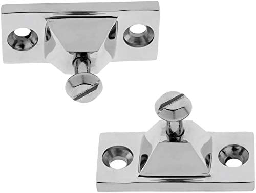 2PCS Bimini Top Side Mount Deck Hinge Fitting Hardware Base High Polished Marine Grade 316 Stainless Steel