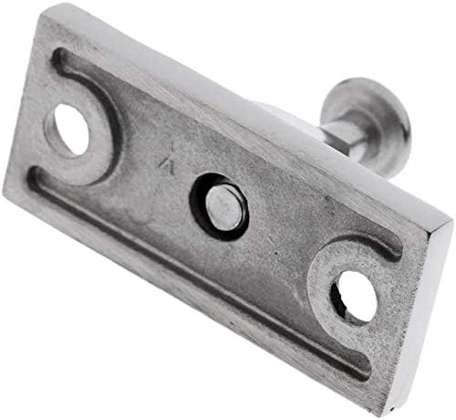 2PCS Bimini Top Side Mount Deck Hinge Fitting Hardware Base High Polished Marine Grade 316 Stainless Steel