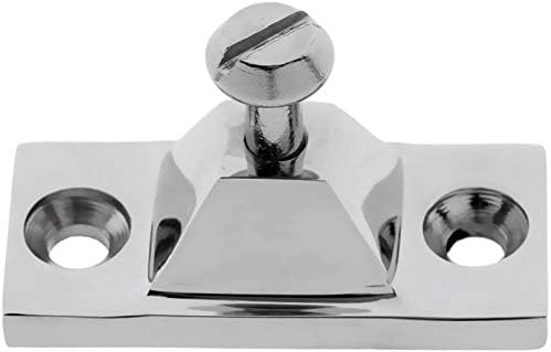 2PCS Bimini Top Side Mount Deck Hinge Fitting Hardware Base High Polished Marine Grade 316 Stainless Steel