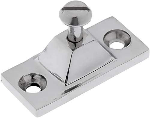 2PCS Bimini Top Side Mount Deck Hinge Fitting Hardware Base High Polished Marine Grade 316 Stainless Steel