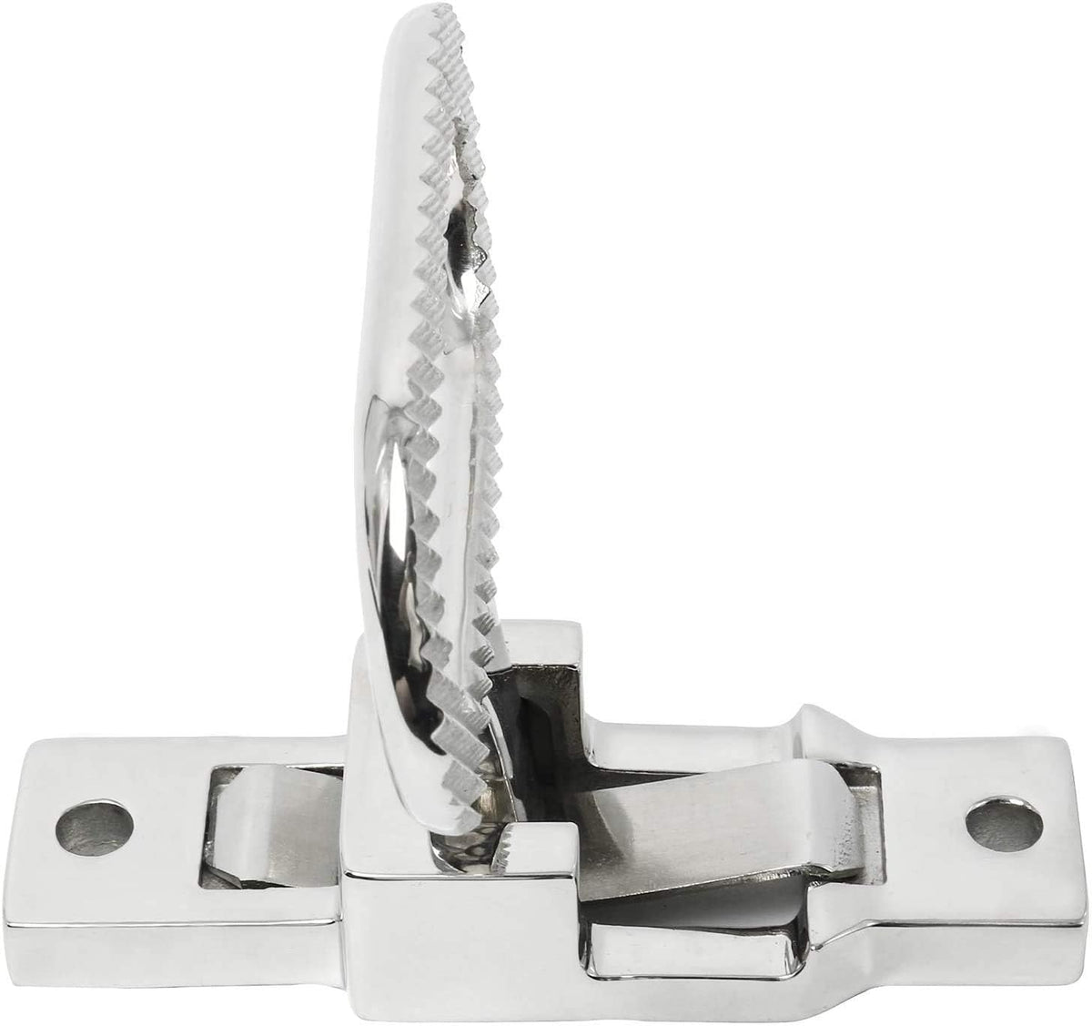 Heavy Duty 316 Stainless Steel Folding Mast Step with Diamond Tread Pattern for Boat,Yacht,Car,Truck
