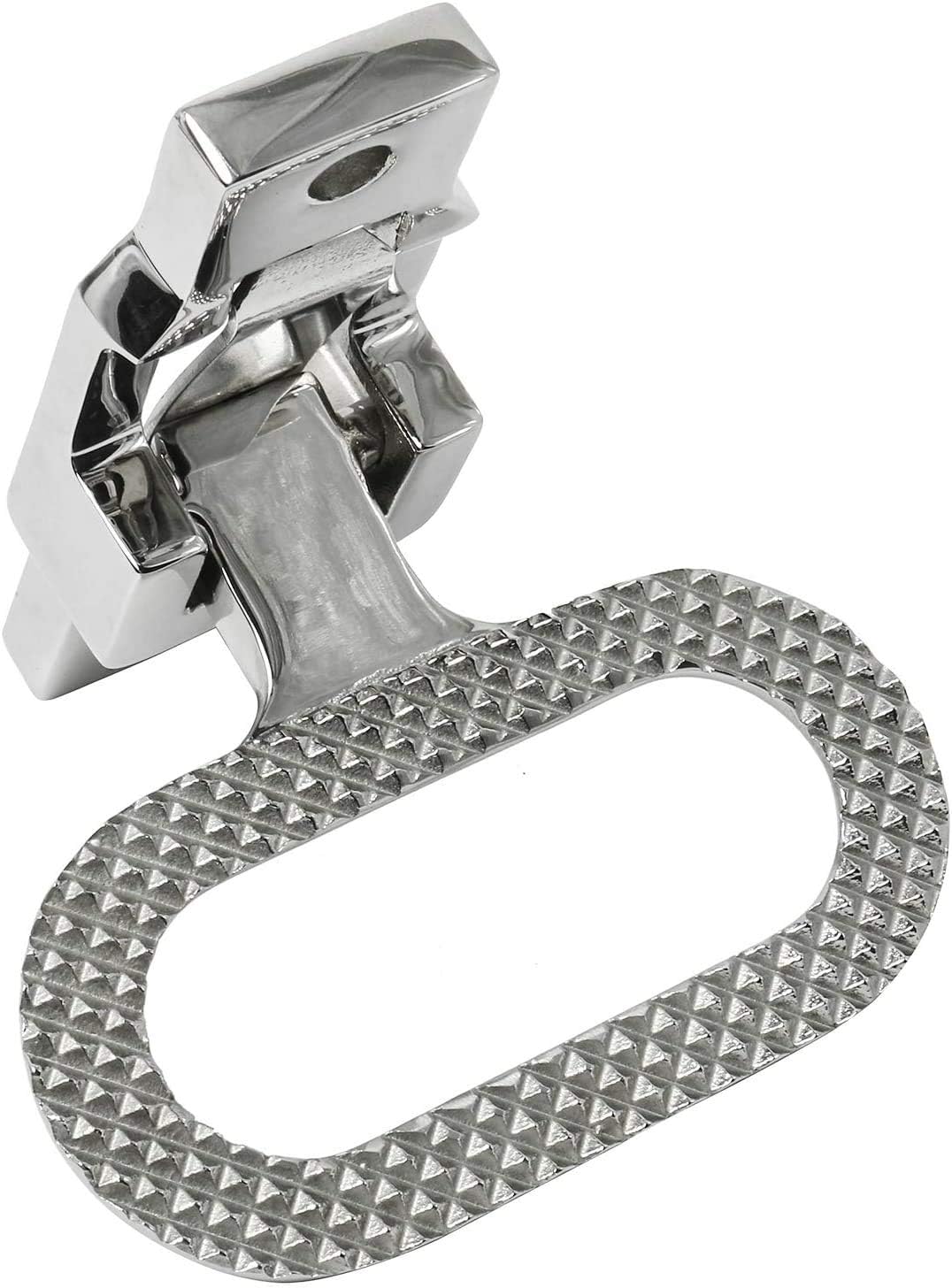 Heavy Duty 316 Stainless Steel Folding Mast Step with Diamond Tread Pattern for Boat,Yacht,Car,Truck