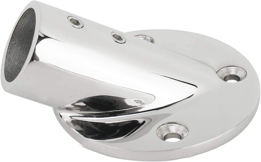 7/8''(22mm) 30 Degree Heavy Dudy 316 Stainless Steel Marine Tube Boat Hand Rail Round Base Bimini Top Fitting Hardware