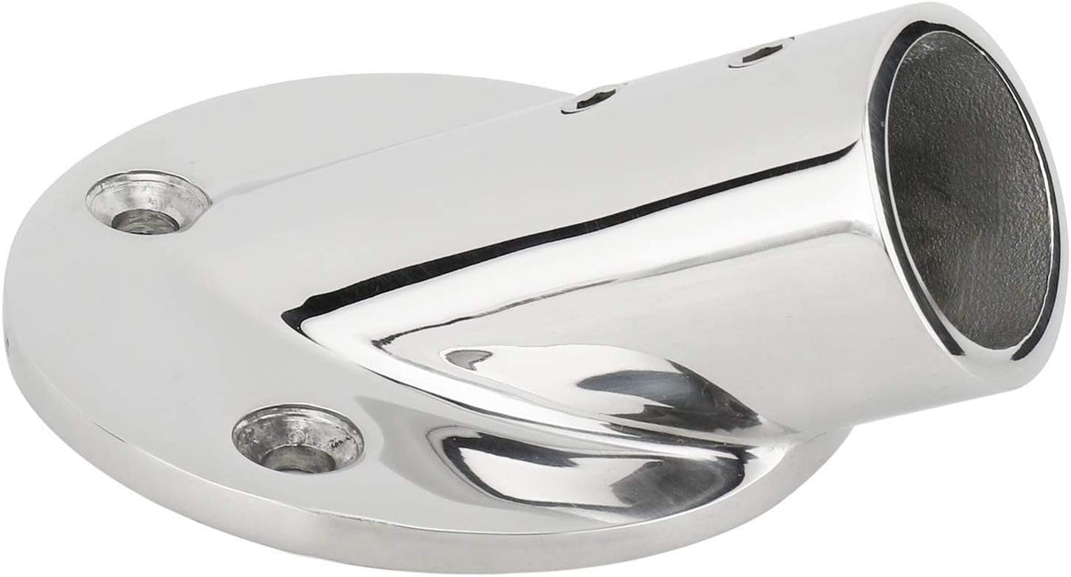 7/8''(22mm) 30 Degree Heavy Dudy 316 Stainless Steel Marine Tube Boat Hand Rail Round Base Bimini Top Fitting Hardware