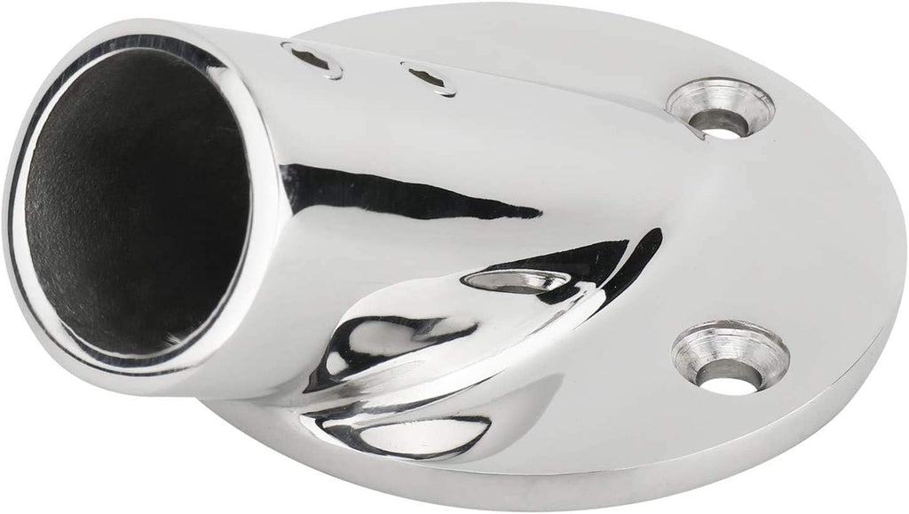 7/8''(22mm) 30 Degree Heavy Dudy 316 Stainless Steel Marine Tube Boat Hand Rail Round Base Bimini Top Fitting Hardware