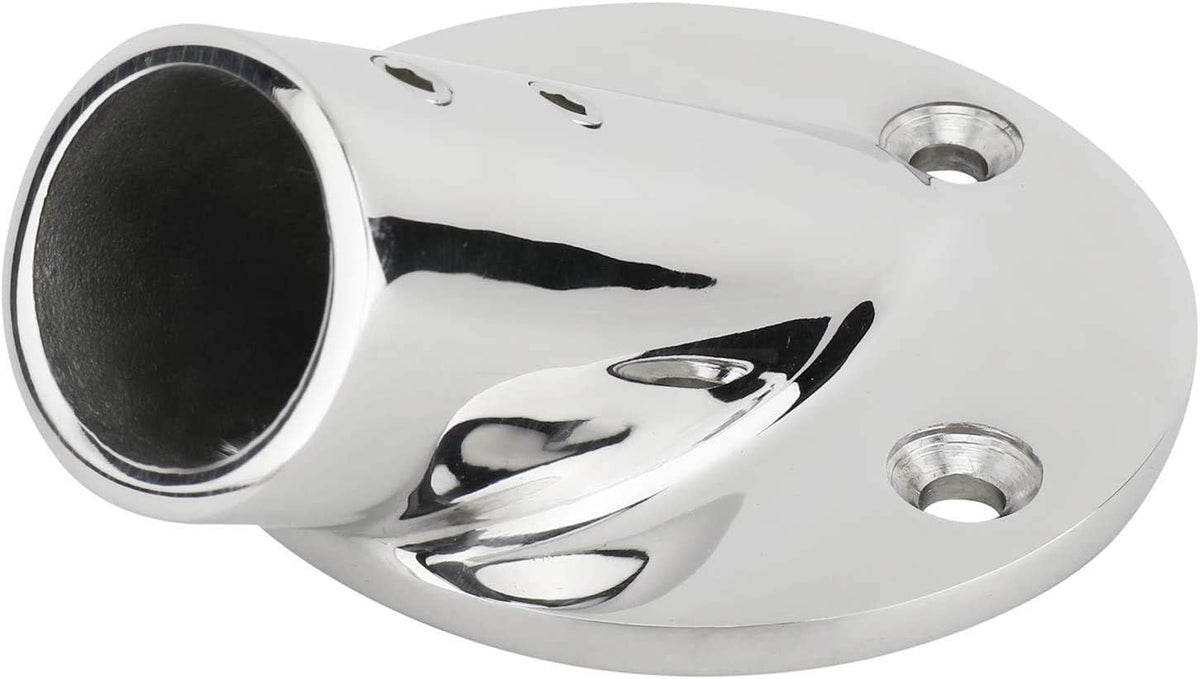 7/8''(22mm) 30 Degree Heavy Dudy 316 Stainless Steel Marine Tube Boat Hand Rail Round Base Bimini Top Fitting Hardware