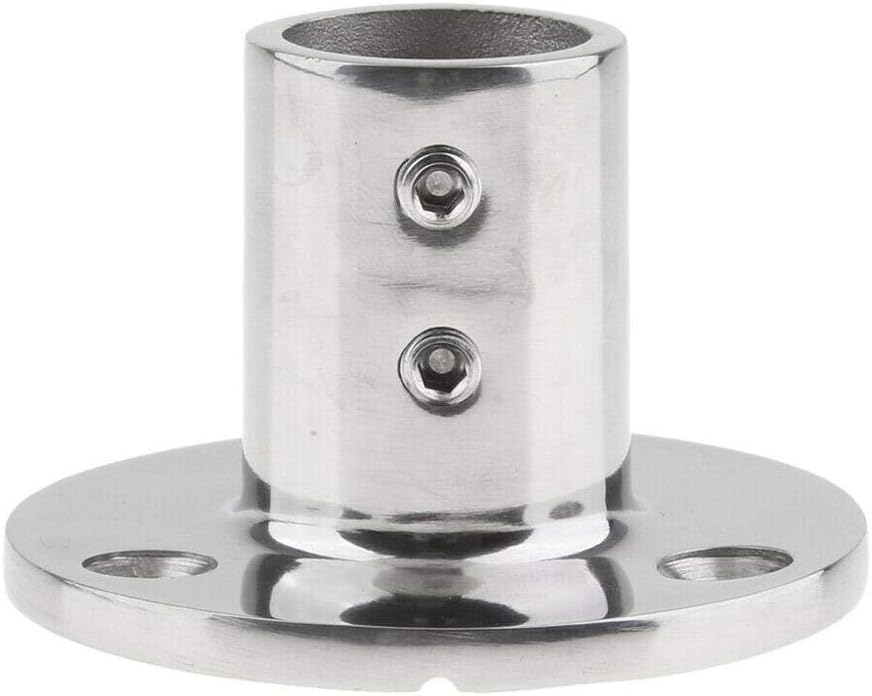 7/8''(22mm) 90 Degree Heavy Dudy 316 Stainless Steel Marine Tube Boat Hand Rail Round Base Bimini Top Fitting Hardware