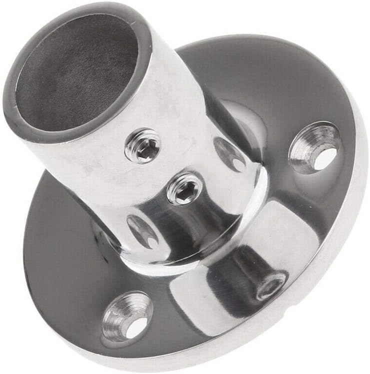 7/8''(22mm) 90 Degree Heavy Dudy 316 Stainless Steel Marine Tube Boat Hand Rail Round Base Bimini Top Fitting Hardware