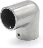Heavy Dudy Marine Grade 316 Steel Stainless 2 Way Boat Hand Rail Fitting 90 Degree Elbow for 7/8" O.D. Tube Hardware