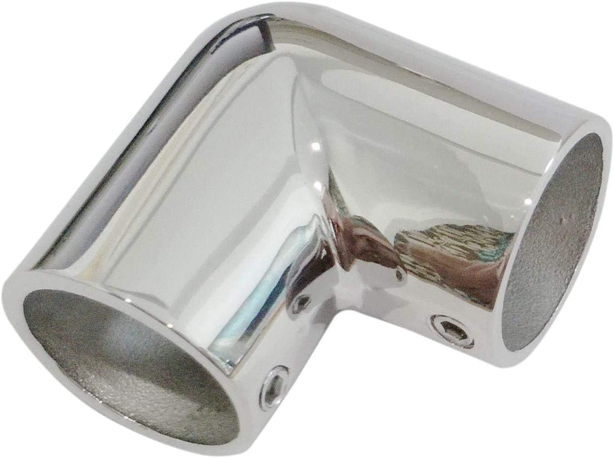 Heavy Dudy Marine Grade 316 Steel Stainless 2 Way Boat Hand Rail Fitting 90 Degree Elbow for 7/8" O.D. Tube Hardware
