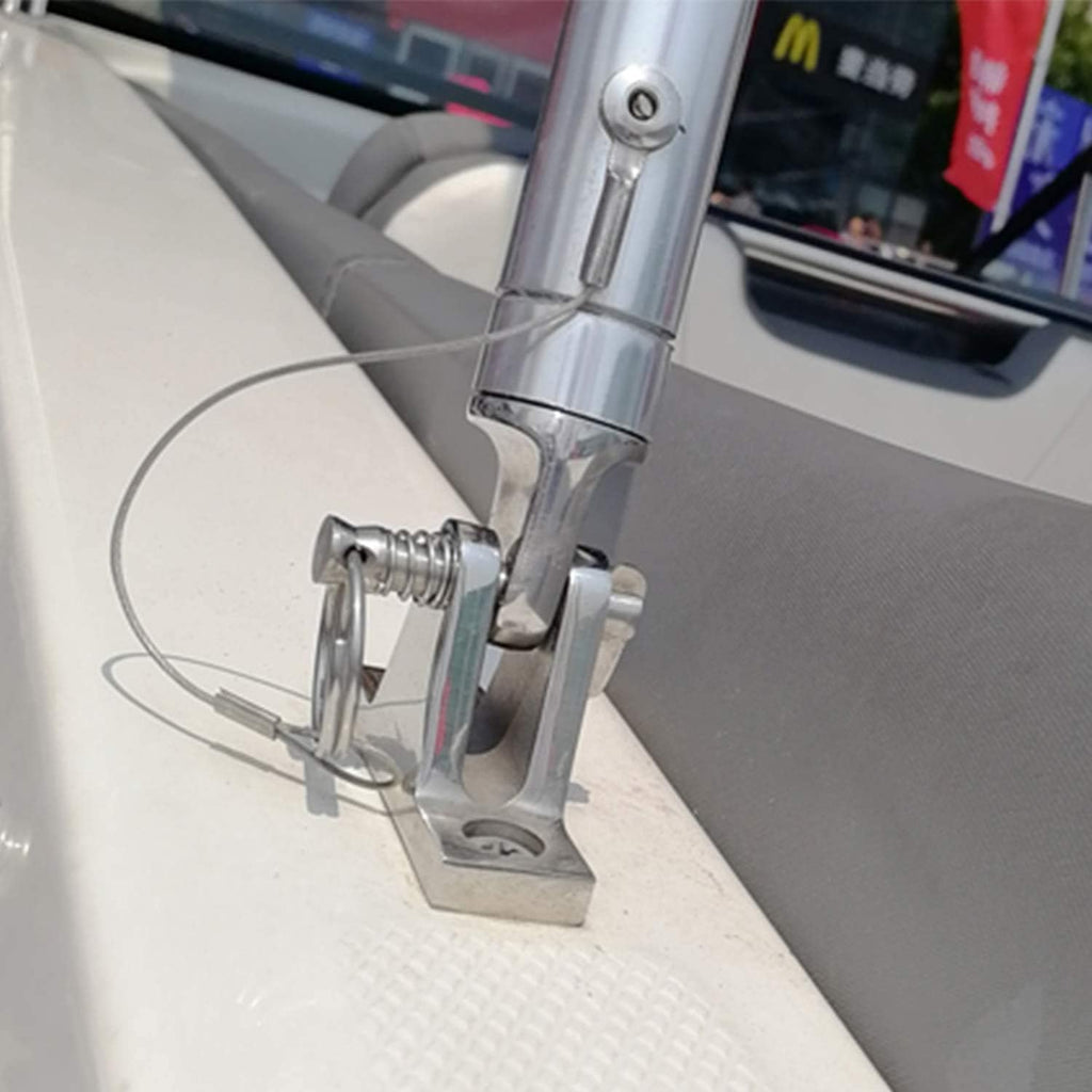 Deck Hinge Boat Bimini Top Fitting 90 Degree Pin Stainless Steel Hot Accessories Marine with Quick Release pins