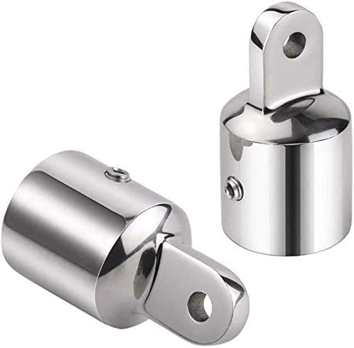 Marine Bimini Top Cap 316 Tube 3/4" External Eye End for Boat Heavy Duty Fitting Hardware Stainless Steel