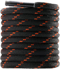 Round Work Boot Laces - Heavy Duty, Thick Replacement for Men, Women, Adults Walking, Hiking, Steel Toe, Safety, Hunting Boots Black/Brown 29" ( 75 cm )