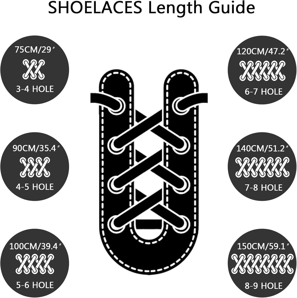 Round Work Boot Laces - Heavy Duty, Thick Replacement for Men, Women, Adults Walking, Hiking, Steel Toe, Safety, Hunting Boots Black/Brown 29" ( 75 cm )
