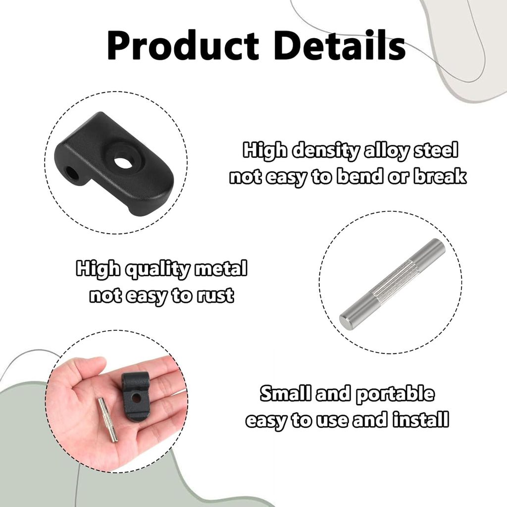 Folding hook lock with iron clasp, compatible with Xiao-Mi M365, reinforced hinge for aluminium folding electric scooters