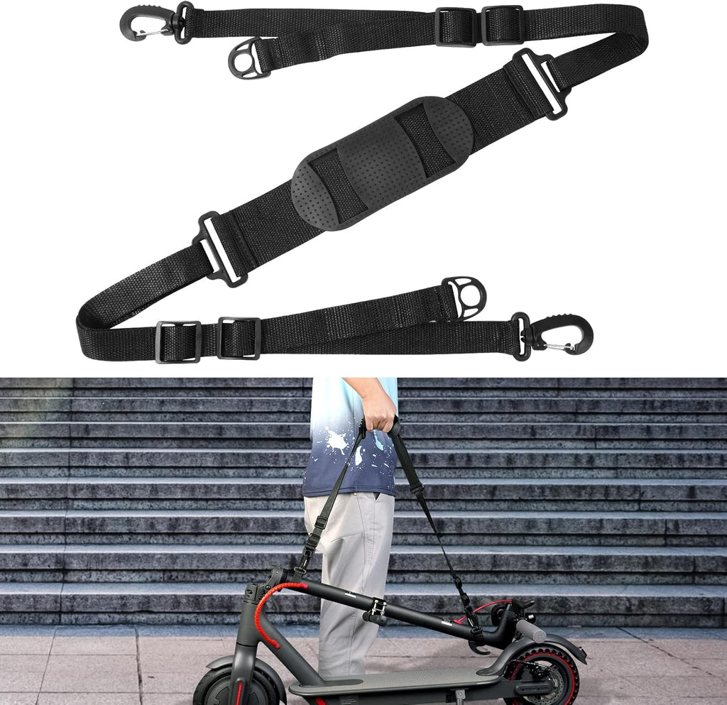 Petluno Accessories for electric scooters, compatible with Xiaomi M365/1S/Pro, scooter carry bag/child handle/ hooks/cable conduit protection/reflective set/shoulder strap/handlebar # 3 Straps