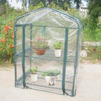 Mini Kas Small for Plants Outdoor Indoor, Portable Grow Tent with Zip Openings Flower House Gardening Backyard