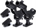 Adjustable Rotatable Plastic Fishing Rod 3 Mount Rack Holder Bracket Boat Canoeing Rowing Mount Kit Kayak Side Rod Holder