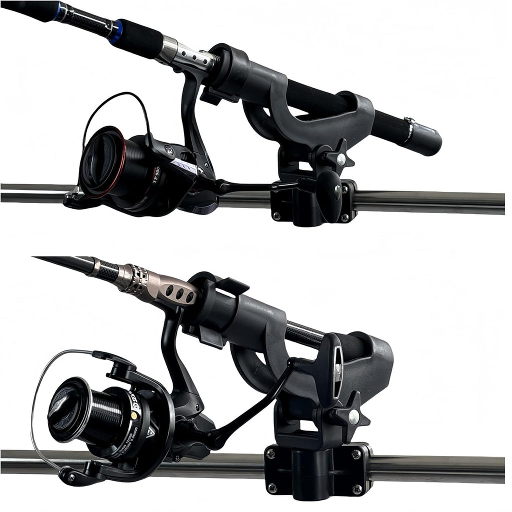Adjustable Rotatable Plastic Fishing Rod 3 Mount Rack Holder Bracket Boat Canoeing Rowing Mount Kit Kayak Side Rod Holder