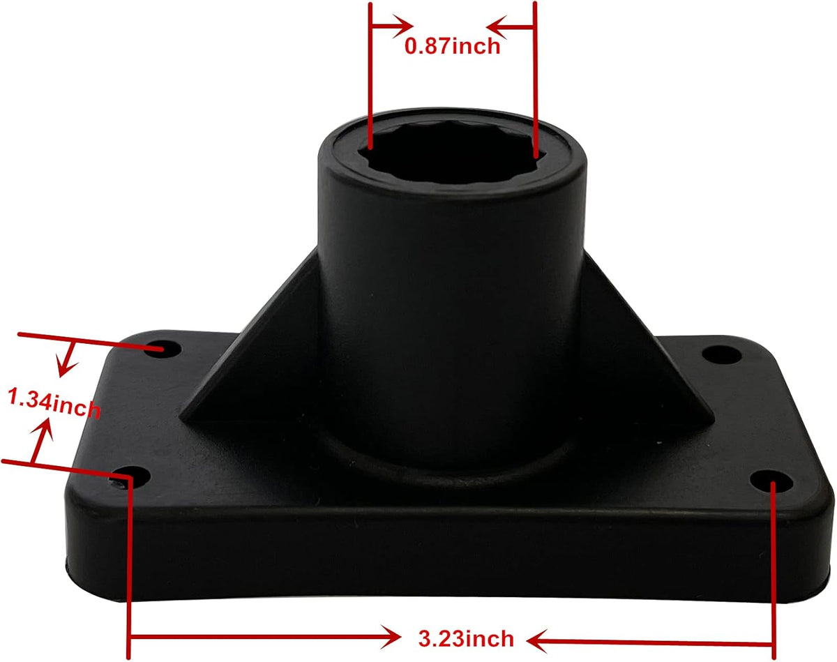 Adjustable Rotatable Plastic Fishing Rod 3 Mount Rack Holder Bracket Boat Canoeing Rowing Mount Kit Kayak Side Rod Holder