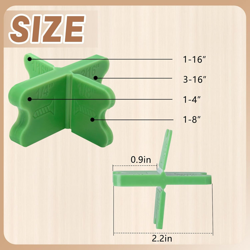 8 Pcs ABS Deck Spacer Tool,4 Thicknesses Deck Board Spacers(1/16", 1/8", 3/16", 1/4"),Deck Spacers Assorted for Pressure Treated Composite Decking