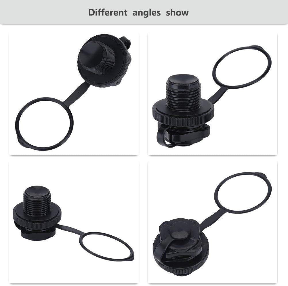 2Pcs Inflatable Boat Valve, Spiral Air Plug for Kayak, Raft, Air Mattress - Replacement Screw Boston Valve for Rubber Dinghy, Pool Airbeds