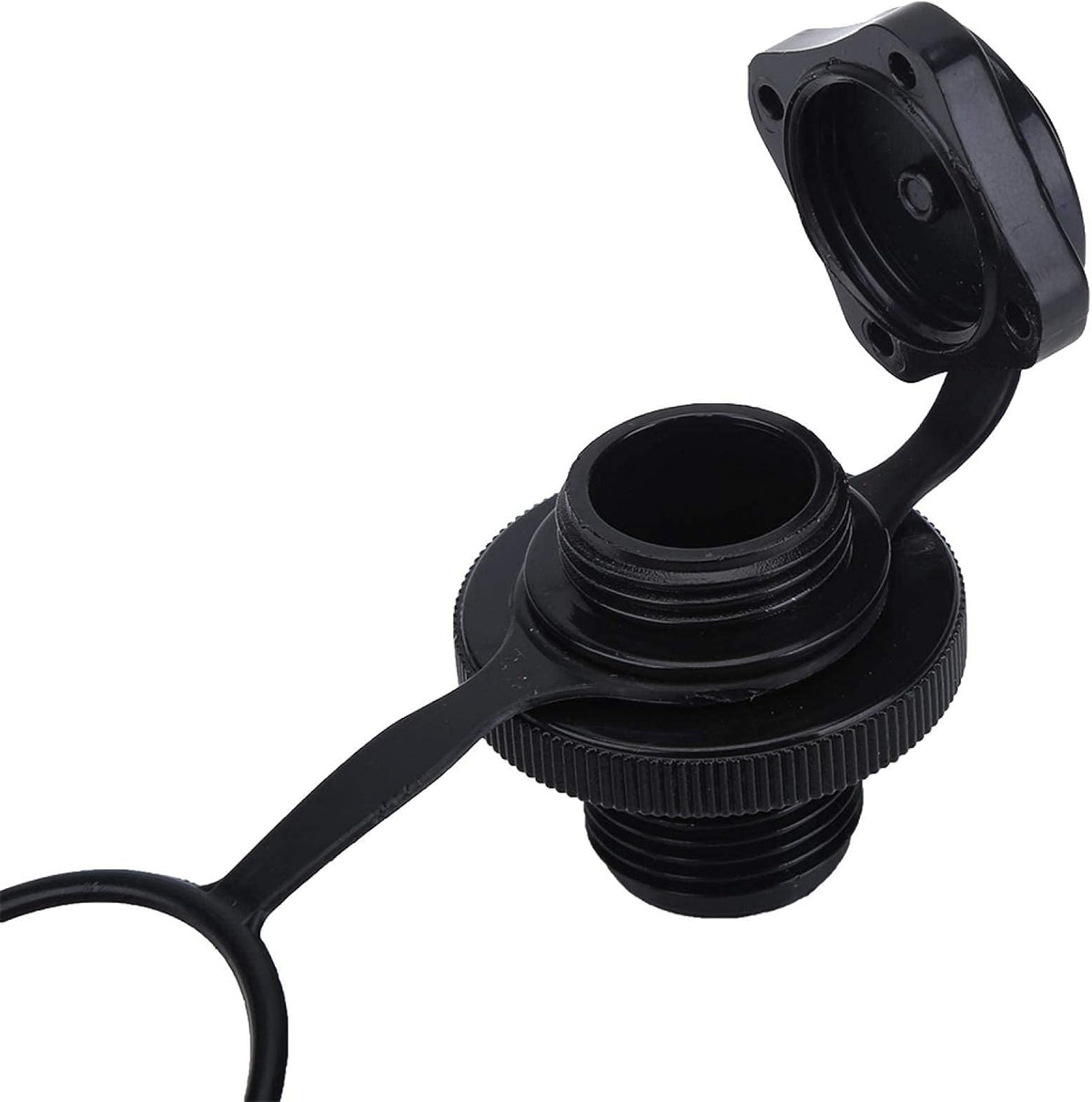2Pcs Inflatable Boat Valve, Spiral Air Plug for Kayak, Raft, Air Mattress - Replacement Screw Boston Valve for Rubber Dinghy, Pool Airbeds