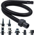 Paddle Board Pump Adapter Hose, Sup Pump Adaptor Hose Kit with 7 Air Valve Nozzles, Electric Air Pump Accessories Fit for Inflatable Stand Up Paddle Board/Boat/Tent/Pool/Mat