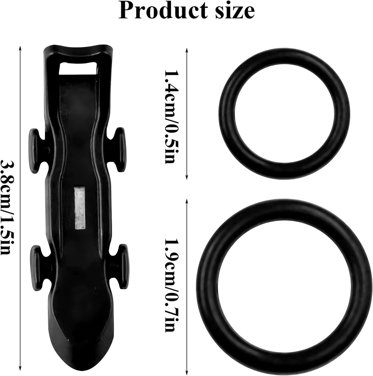 10PCS Lure Magnetic Hooker, Automatic Hook Keeper for Fishing Rod, Hook Holder with 2 Sizes Rubber Rings