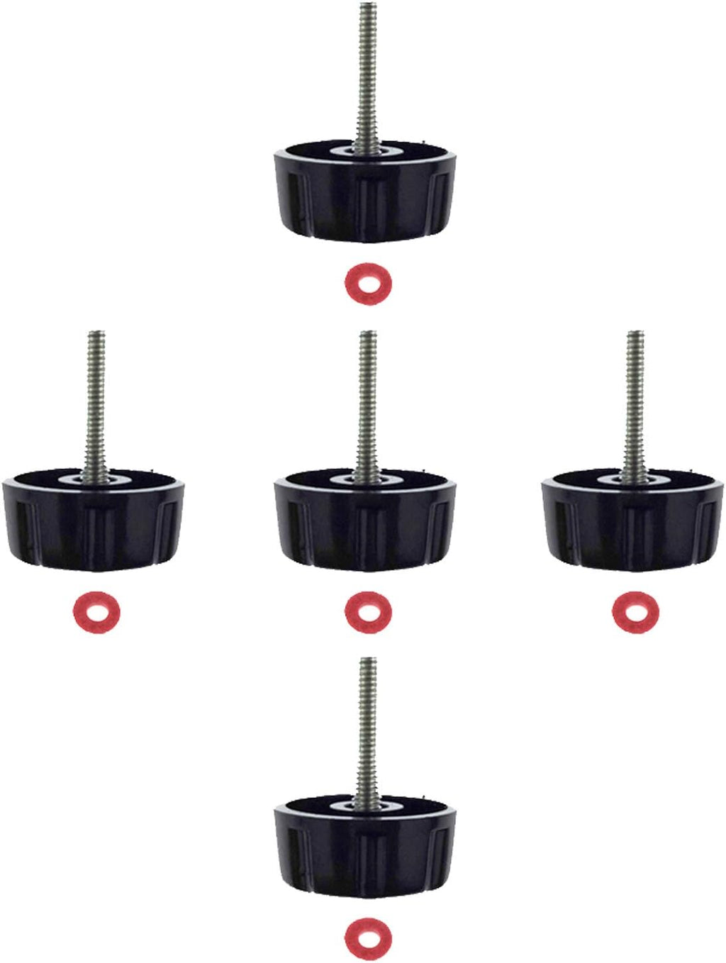 5 Pack Screws Nuts Caps for Fishing Spinning Reels Knob Power Handle Grip