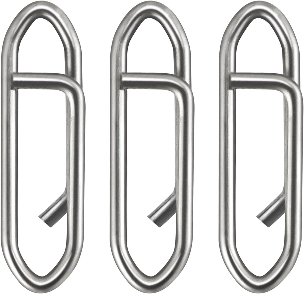 Fishing Speed Clips Power Quick for Lures Change Stainless Steel Lure Snaps Saltwater Freshwater Crankbait Tackle XS-25LB-0.5" 20 Pack
