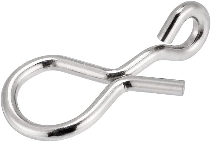 50 Pack Fly Fishing Snap 3 Sizes Stainless Steel Quick Change Lure Clip for Flies, Trout - XS(0.2")-50