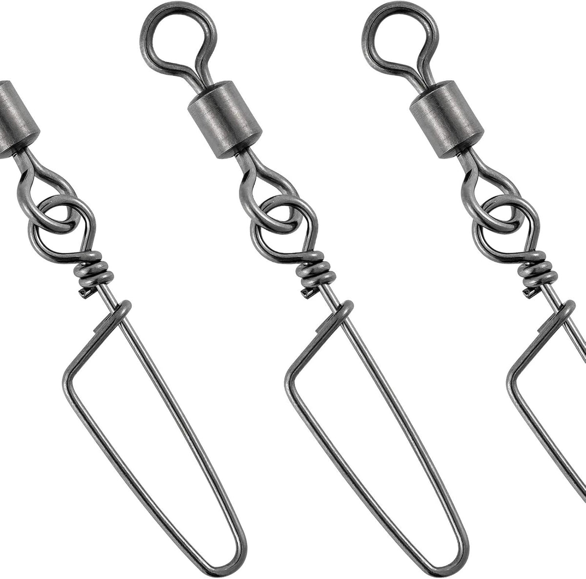 30 Pack Barrel Snap Swivels, Swivels Fishing Tackle Crane Rolling Coast Lock Lure Leader Line Connector Fresh&Saltwater - #4/0-198LB-30