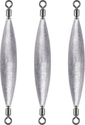 20 Pack Inline Trolling Weights with Double Barrel Swivels (1/16oz-3/4oz), Lead Egg Sinkers for Salmon Trout Walleye Freshwater Saltwater Fishing - 1/2oz-20