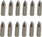 100 Grain Glue on Field Points Archery Replacement Practice Target Arrow Tips 12 Pack -