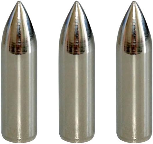 100 Grain Glue on Field Points Archery Replacement Practice Target Arrow Tips 12 Pack -