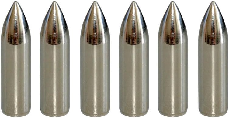 100 Grain Glue on Field Points Archery Replacement Practice Target Arrow Tips 12 Pack -